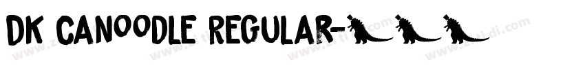 DK Canoodle Regular字体转换